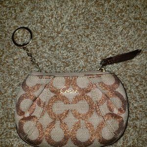 Coach keychain coin purse
